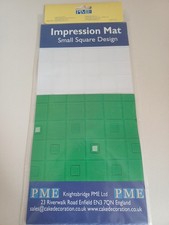 Cake Decorating Impression Mat PME Small Square Design 150x305mm Fondant Mould X