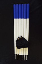 JUMP4JOY DOG AGILITY TRAINING EQUIPMENT 6 WEAVE POLES WITH SPACER