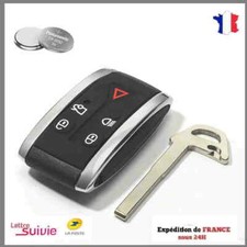 KEY FOR JAGUAR XKR X-TYPE S-TYPE XK XF 5 REMOTE CONTROL BUTTON + CR2032 BATTERY