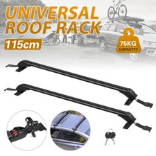 Universal Lockable Aluminium Car Roof Rack Cross Bars No Rail Anti Theft Carrier