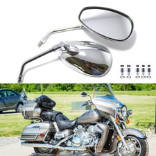 Motorcycle Side Mirrors Chrome Rearview For Yamaha Venture Royal Star XVZ 1300