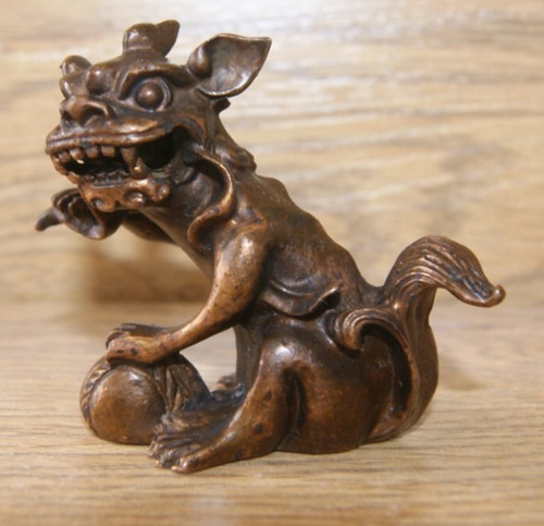 Bronze chinese fengshui beast - bronze,