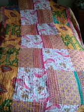Unique Indian Reversible Quilt