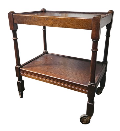 Antique dark oak two tier - antique,