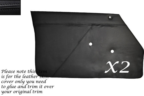 Black stitch front - black, 2x