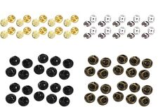 20 x Pin Badge Replacement Backs Metal Brooch Butterfly Clasps Lapel Pins