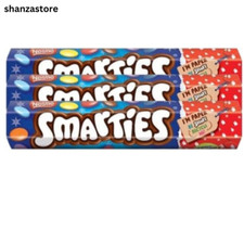 3 x 120g Smarties Giant Tube No Artificial Colours, Flavours Or Preservatives