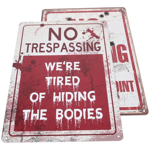 Pcs property warning board - property,