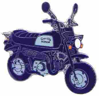 Honda gorilla motorcycle pin - gorilla,