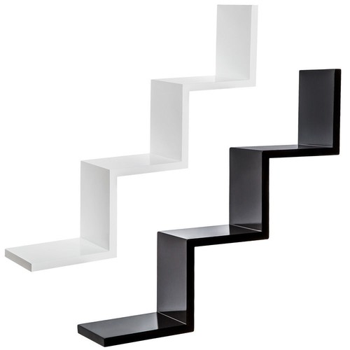 Modern zig zag floating - zag, wall