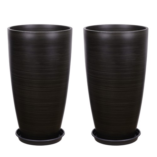 Inch tall resin planters - inch,