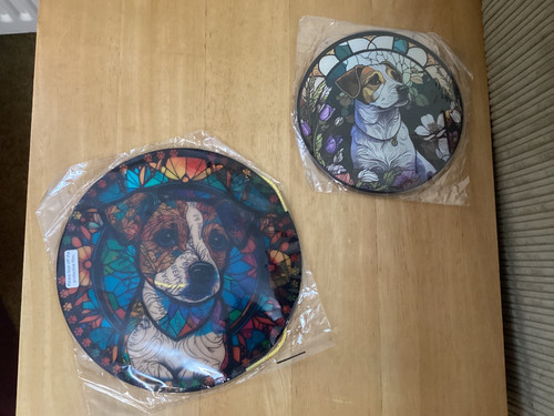 Jack russell hanging plaques - jack,