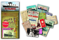 Titanic nostalgic memorabilia pack with numerous replica ephemera items