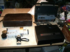 Vintage Gaf Anscovision Film Projector & Minolta Auto Zoom 8 Movie Camera