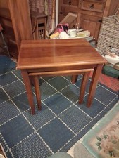 Vintage Nest Of 2 Solid Wood