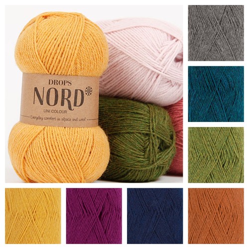 Drops nord 4ply yarn alpaca - nord,