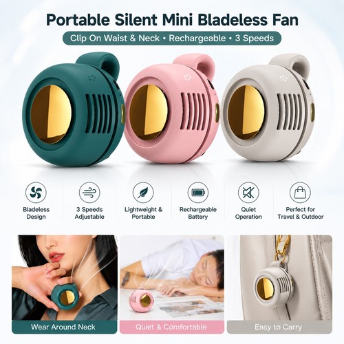 Portable silent mini bladeless - mini,