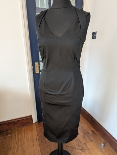 Coast black satin - black, dress