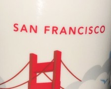 2014 Starbucks Mugs 14 oz You Are Here Collection YAH San Francisco CA