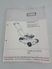 Operating Instructions + Parts