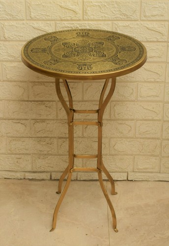 Moroccan round brass - round,