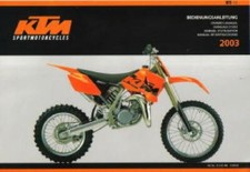 2003 KTM 85SX Motorcycle Owners Handbook : 321048