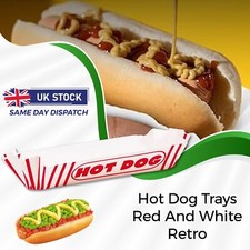 BBQ Paper Disposable Party Hot Dog Trays Food CONTAINERS TRAYS Food Paper Boxes