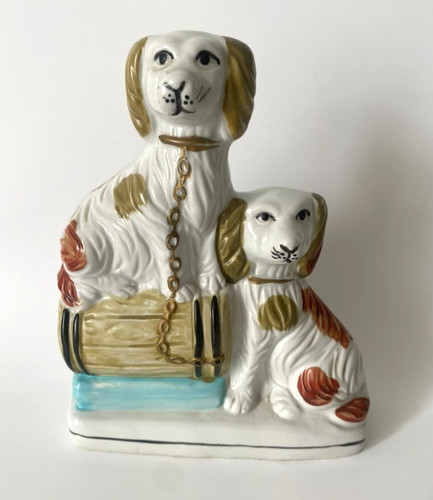 Vintage staffordshire flatback - vintage,