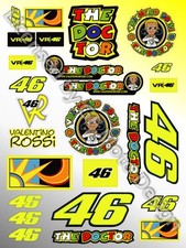Vale Rossi The Doctor Sticker Sheet 25 Stickers MotoGP Yamaha M1