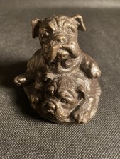 Cold Cast Bronze Bulldog Puppy