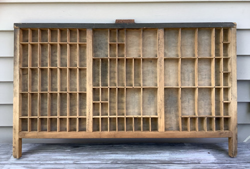Antique wooden printers drawer - antique,