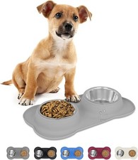 Twin Dog & Cat Bowls Mat