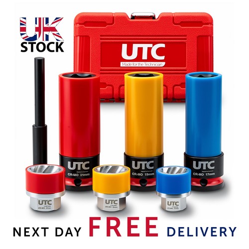 Wheel nut remover socket set - remover,
