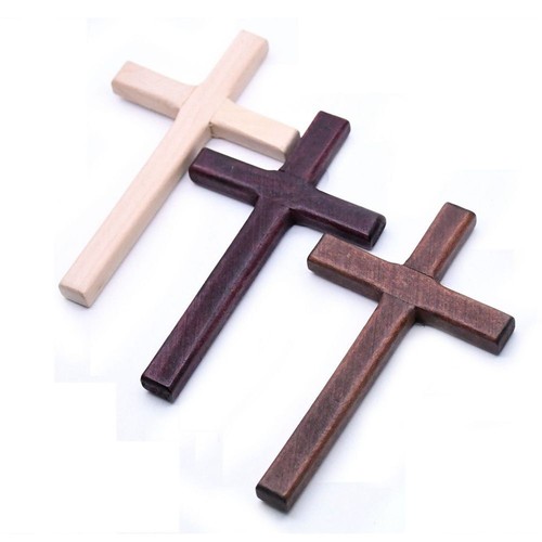 Christian wooden cross hanging - wooden,