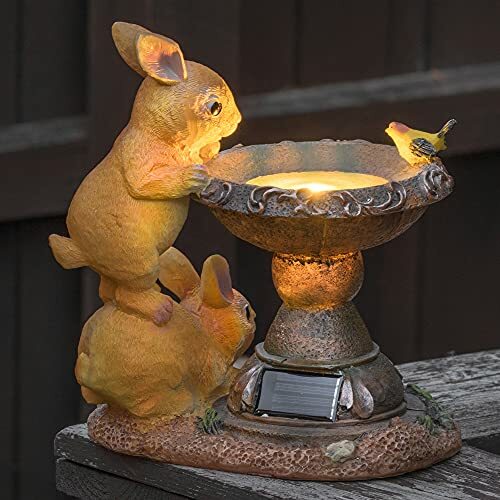 Garden ornament solar rabbit - solar,