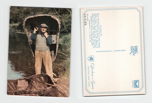 Postcard the coracle man - postcard,