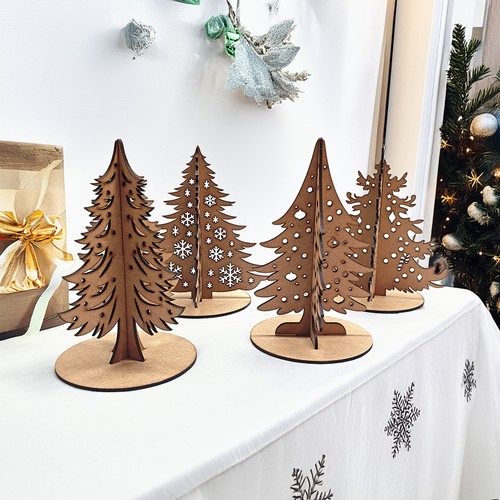 Standing wooden christmas - wooden,