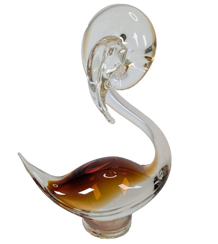 Vintage murano glass swan bird - vintage,