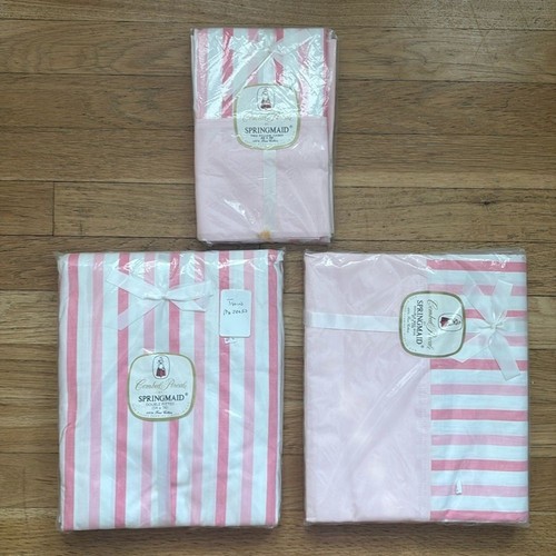 Vtg springmaid candy stripe - springmaid,
