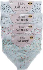 6/12 Pack Ladies Briefs Maxi
