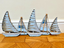 Large Painted Wood and Metal