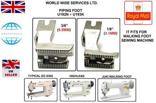Piping foot u192n - u193k, for