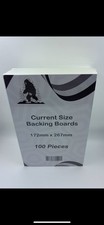 100 x Pack White Comic Back