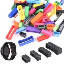 5/10 Pcs Band Strap Loop Rubber Watch Keeper Holder Rings Colorful Hoop Silicone