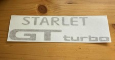 Starlet GT Turbo Rear Sticker Set. Gold. Brand New.