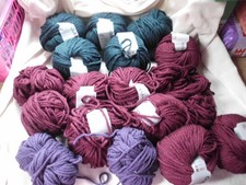 RYC ROWAN CASHSOFT CHUNKY YARN BALLS MIXED LOT in THREE COLOURS