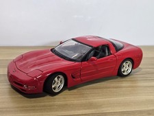 Burago Diamonds 1:18 Red Chevrolet Corvette CS 1977 3066 Model UnBoxed.