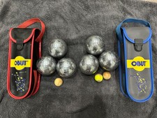 Obut Petanque Vintage Boules Set – 6 Boules + 3 Jacks + 2 Cases