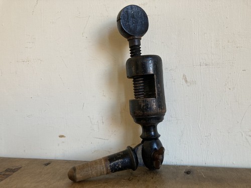 Antique wig stand - wig,