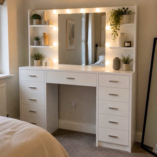 White freestanding dressing - freestanding,
